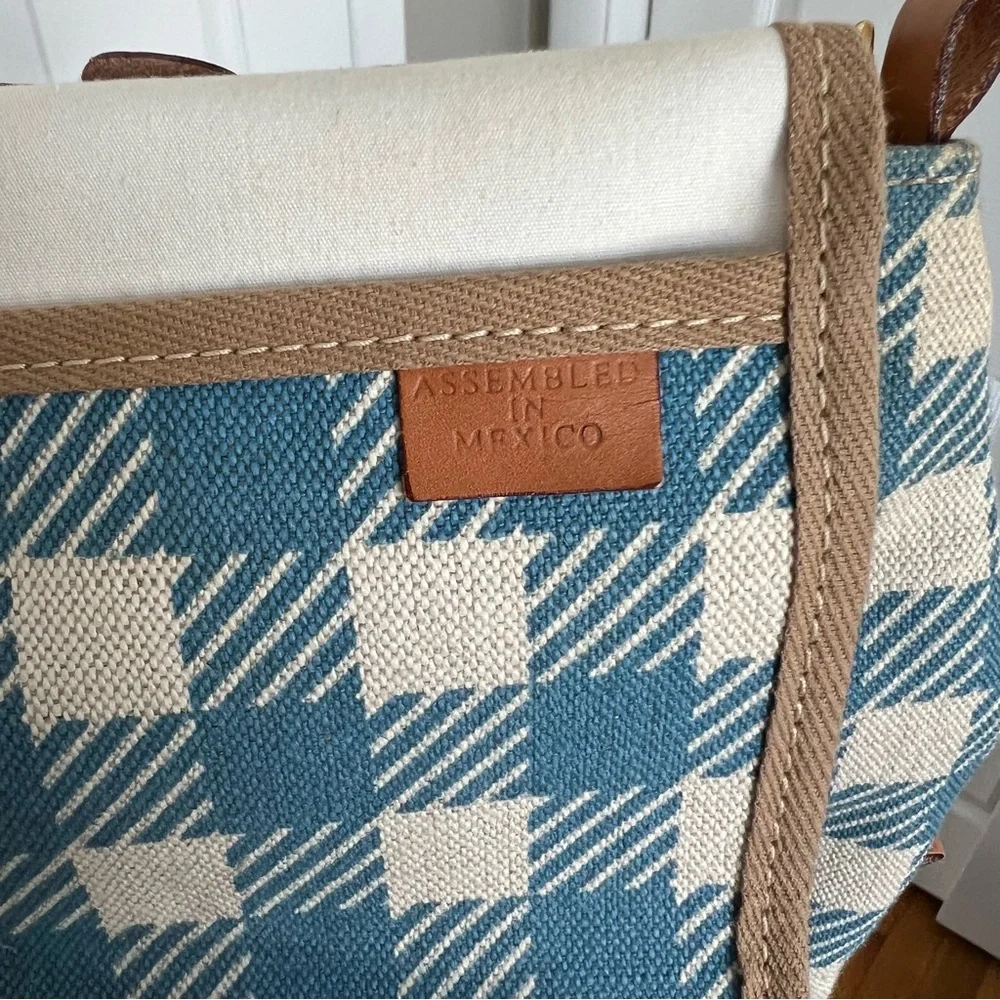 Dooney & Bourke vintage purse. Blue & white gingham - Picture 7 of 11